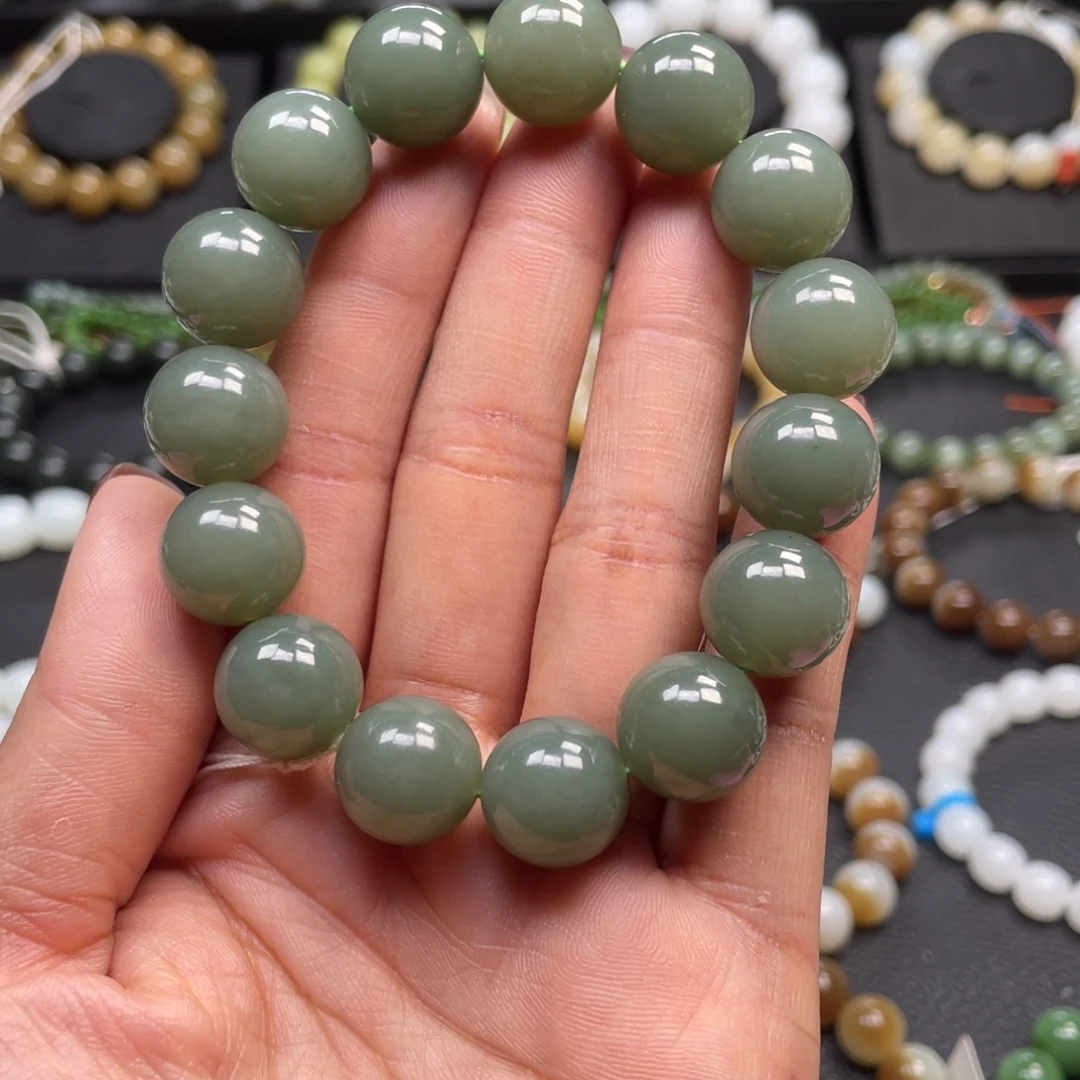 和田玉未镶嵌手链