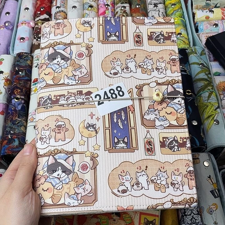 织绣A5活页不加纸2488