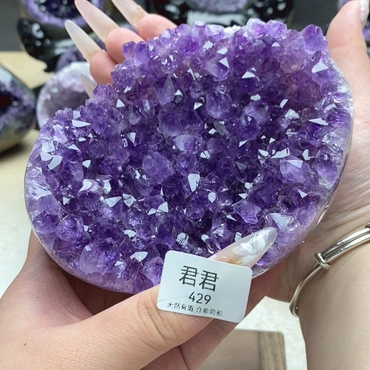 珠宝半成品未镶嵌紫晶