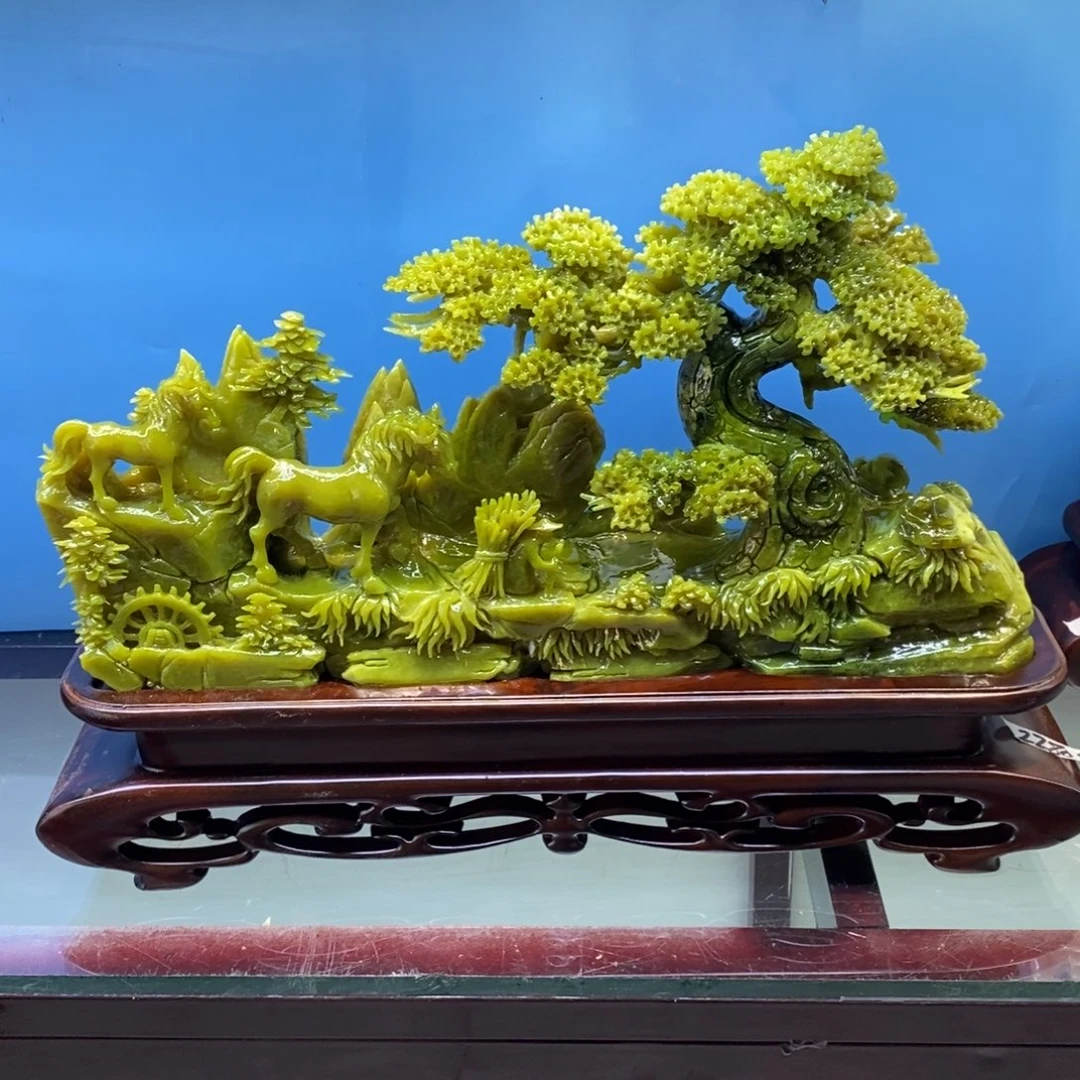 【闪购商品】玉家居摆件手工雕刻