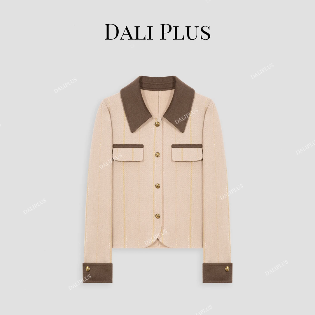 DALI PLUS【100%绵羊毛】轻奢高级感定制短款双面呢大衣-D4CK0158