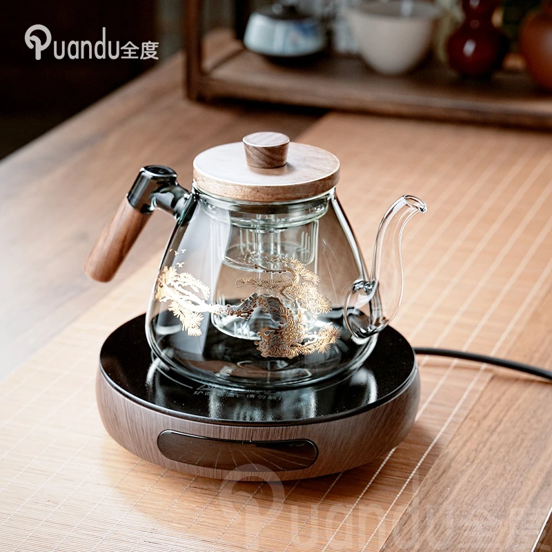 耐热玻璃蒸煮一体提梁壶2025新款煮茶器家用办公茶具围炉煮茶壶