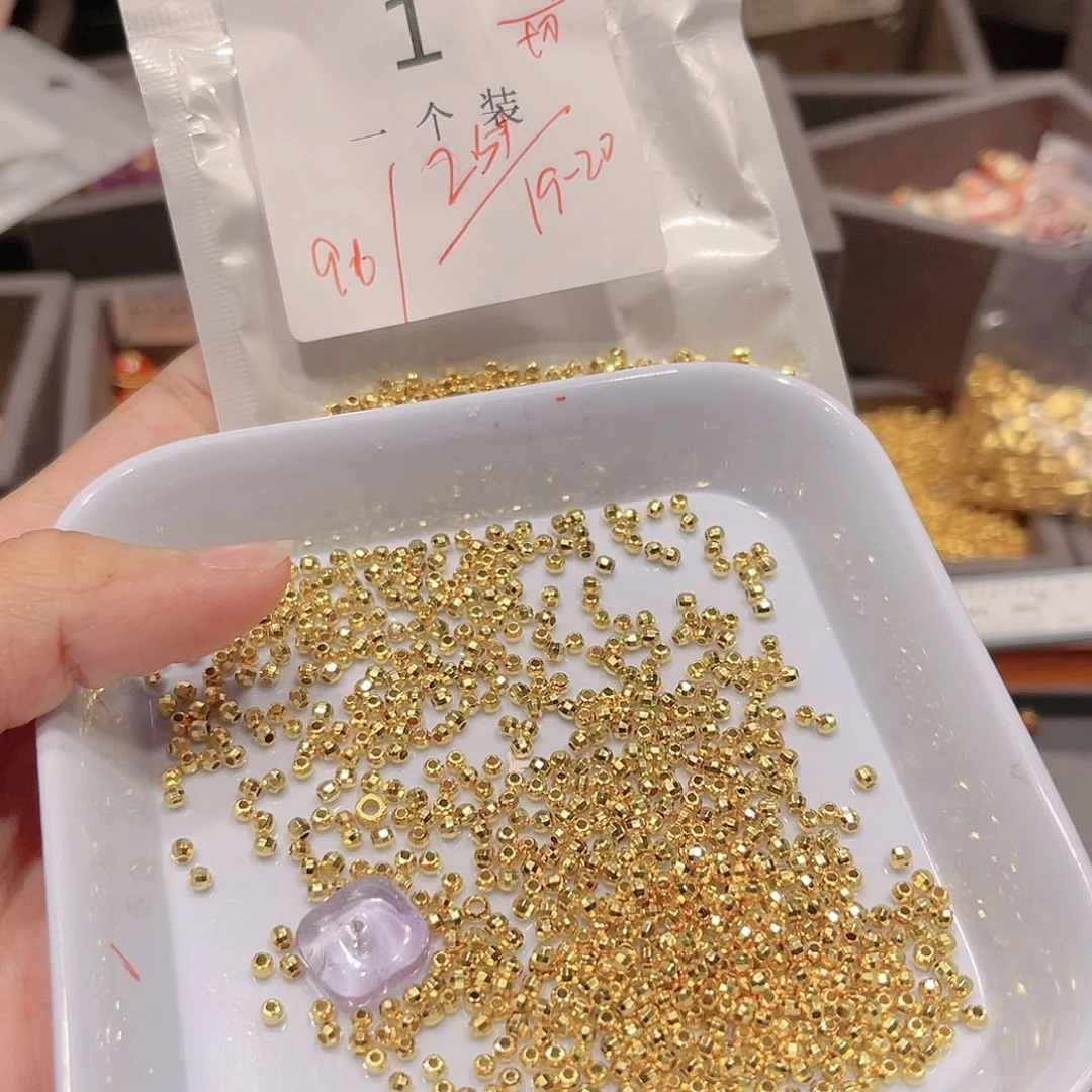 紫晶珠宝半成品银S925镀金镶嵌1