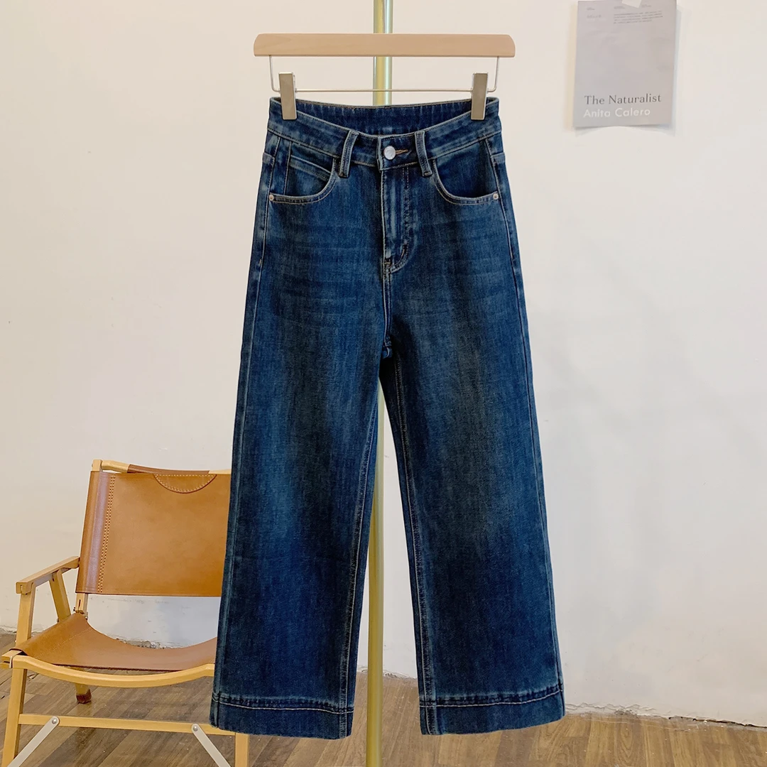 烟管牛C4831微弹牛仔直筒裤