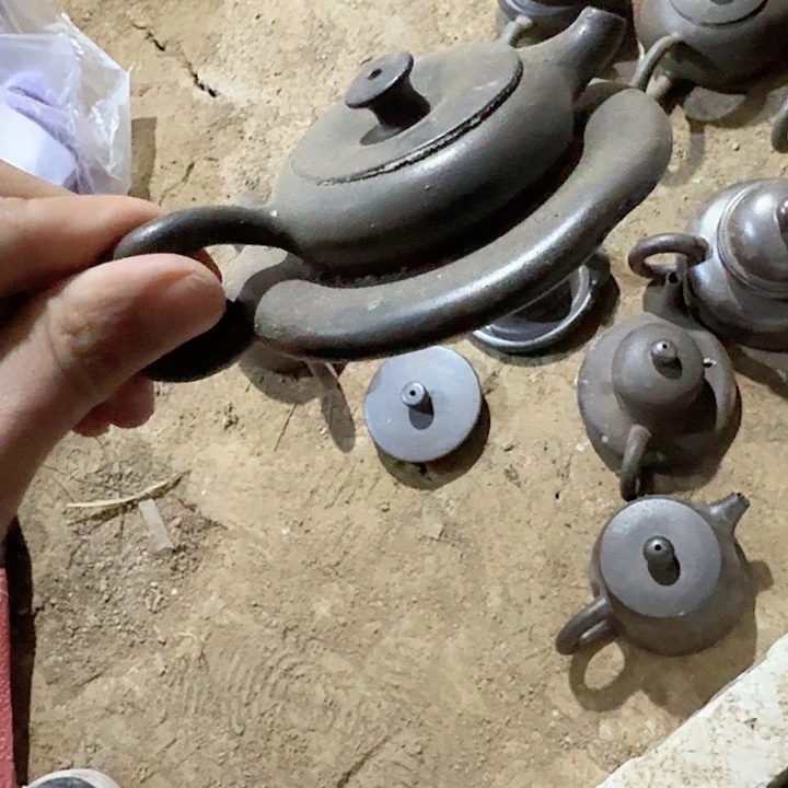 紫砂茶壶一**狗坭兴陶柴烧
