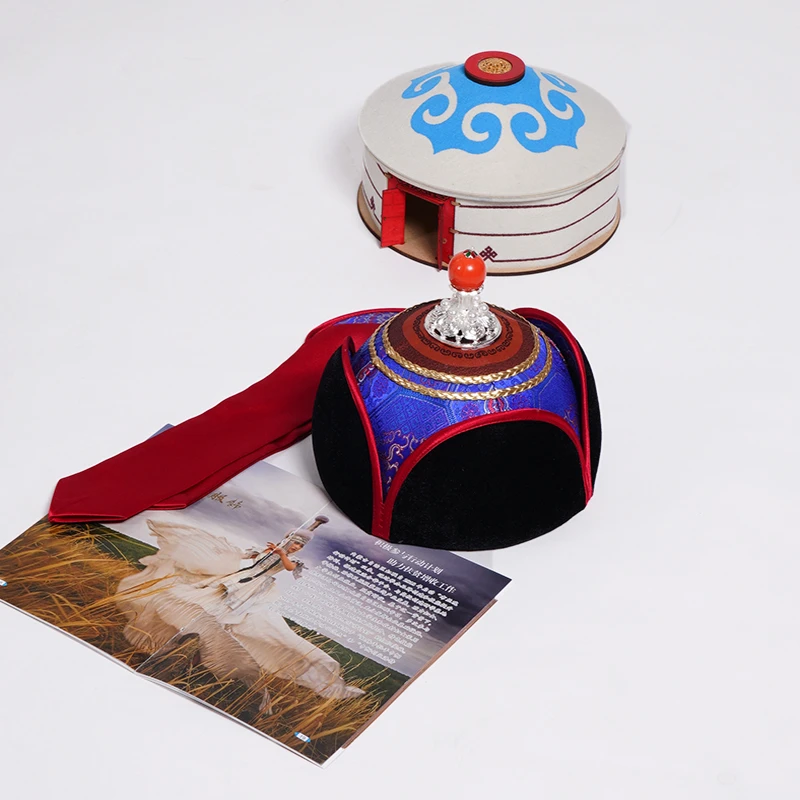 【德利源】民族风儿童飘带帽子M0003#