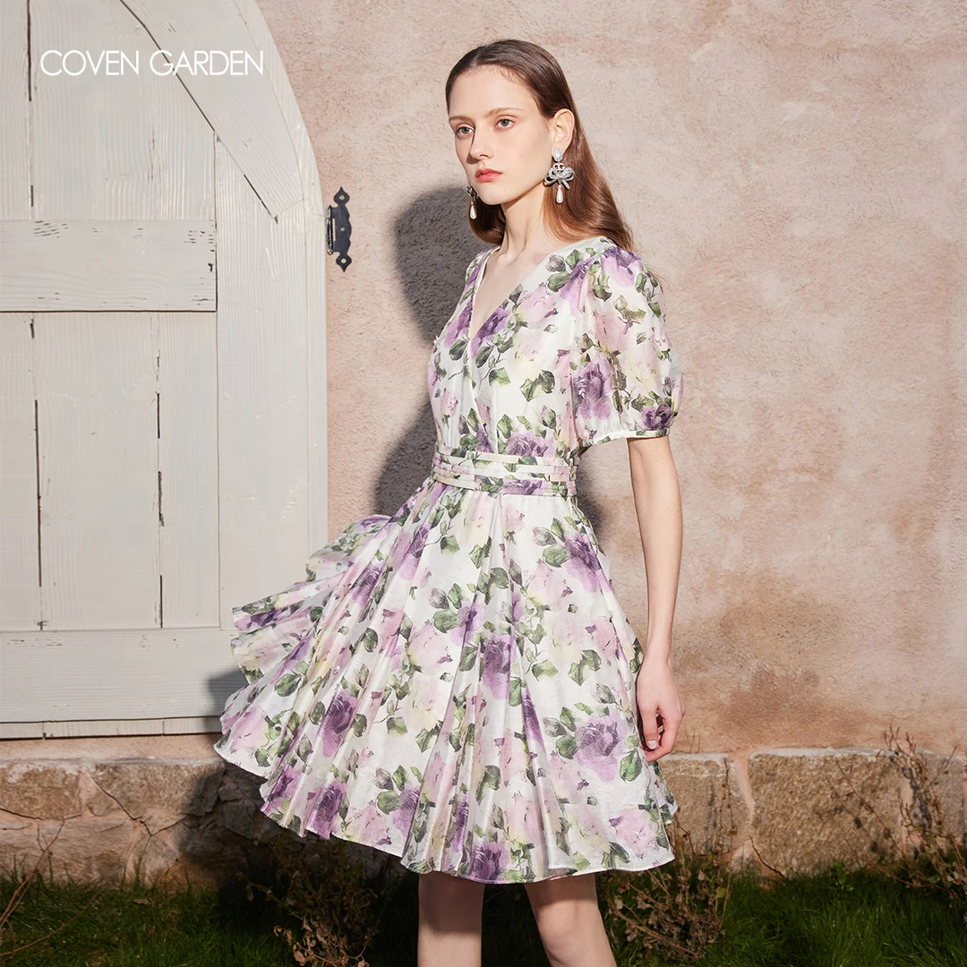 【买3免1款】哥文花园法式碎花连衣裙CTA2085170 COVEN GARDEN