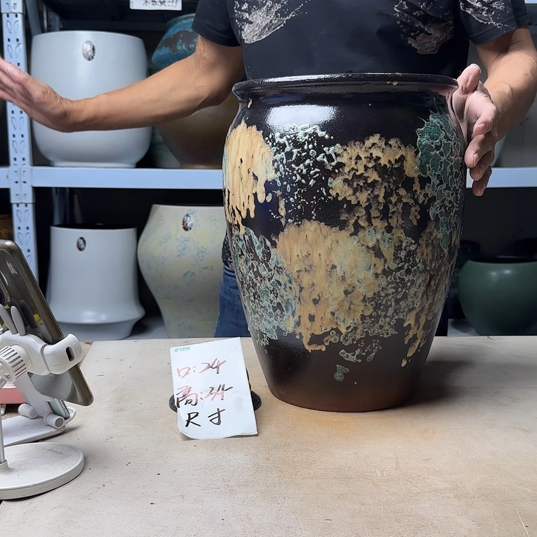 紫砂花盆尺寸24@34