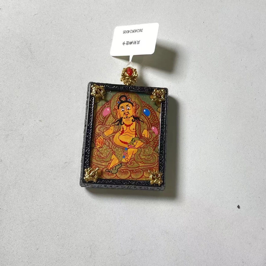 合金吊坠 藏风黄财财唐卡吊坠*JZTK/002/多样性发/1件