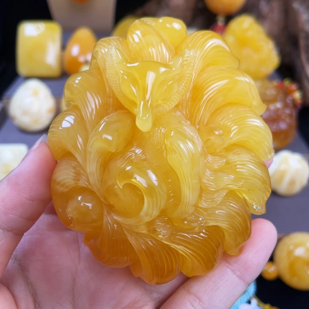 【闪购商品】未镶嵌琥珀珠宝奇石三****紫