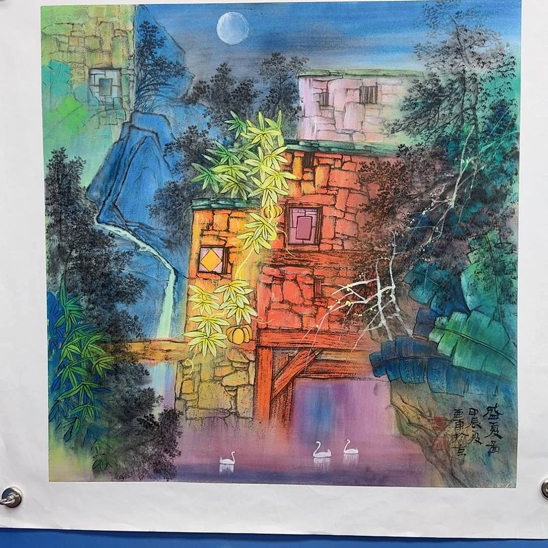 国画多次参加国内外大型展览交流