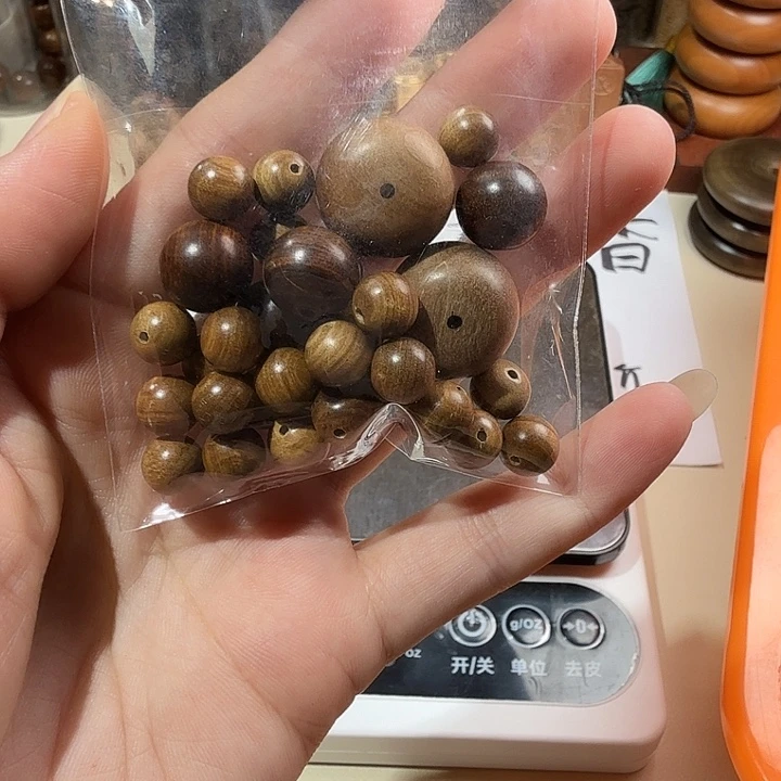 檀香木印度老山檀香瑕疵散珠20克