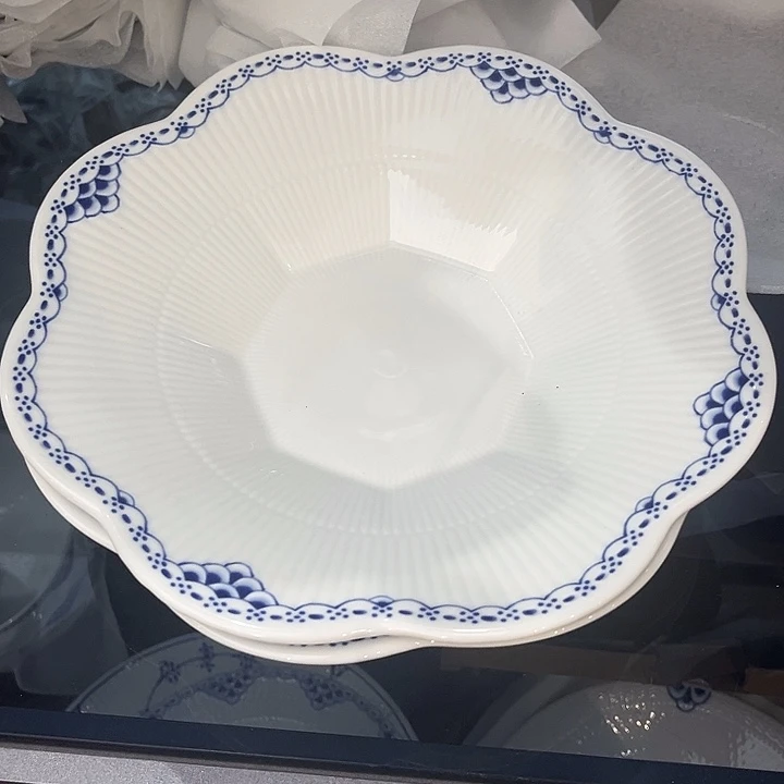10寸唐草八角盘陶瓷的