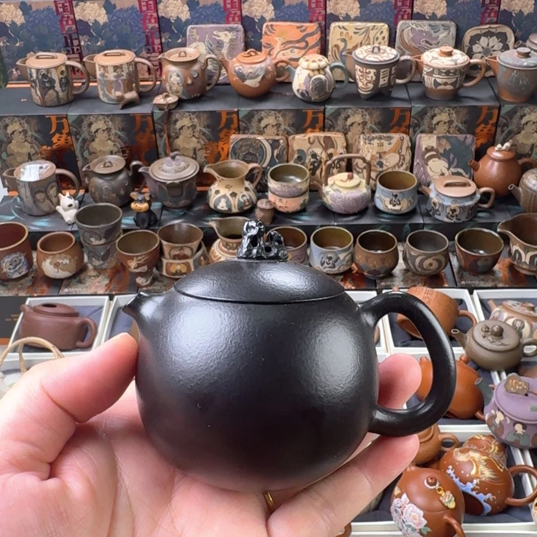 茶壶紫砂150ml原矿精工半手
