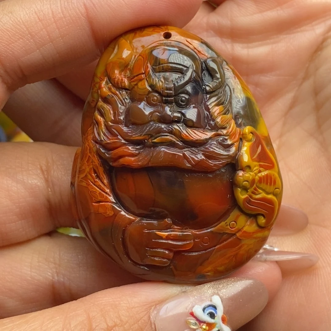 玛瑙/玉髓颈饰未镶嵌战国红