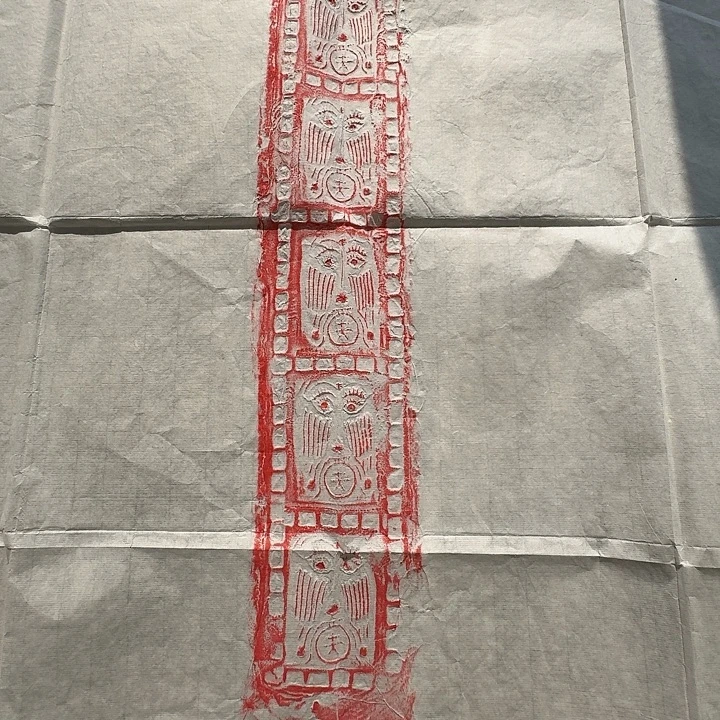 印石昌化石夫字人脸汉砖