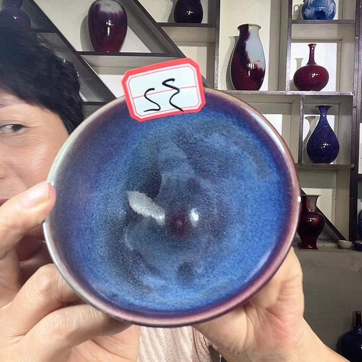 瓷片钧瓷手工艺品杯子