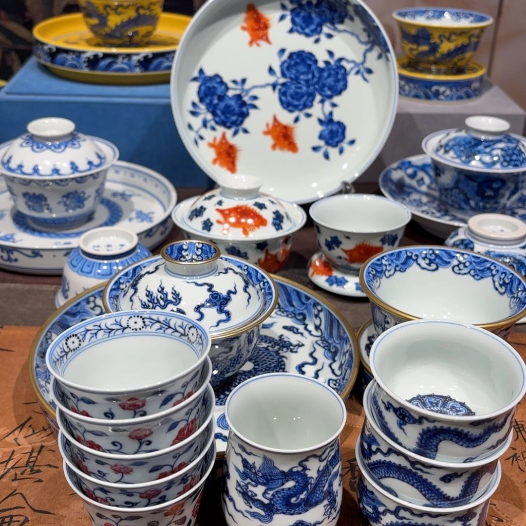 太***阳手工手绘陶瓷茶具