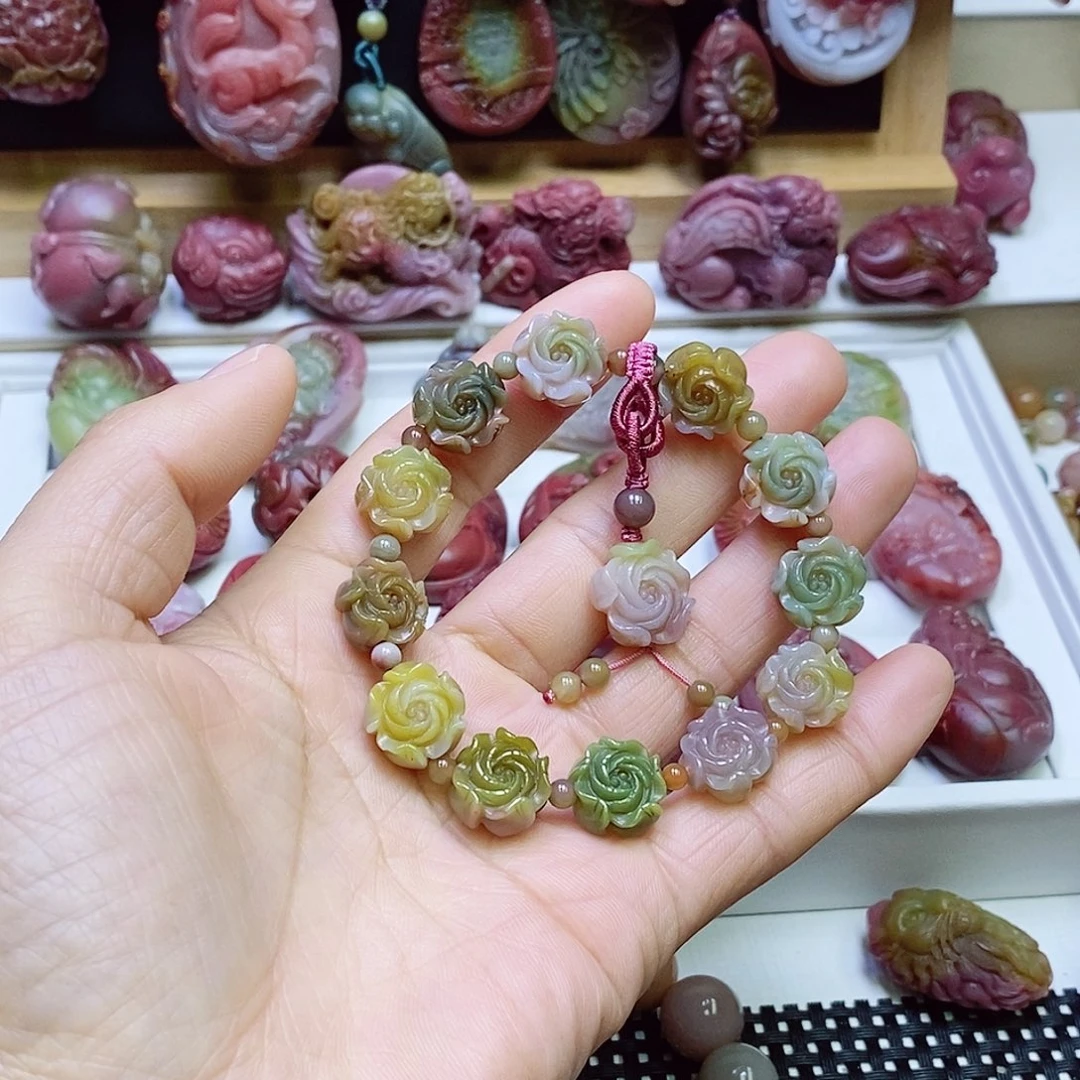 玛瑙/玉髓盐源玛瑙手串未镶嵌