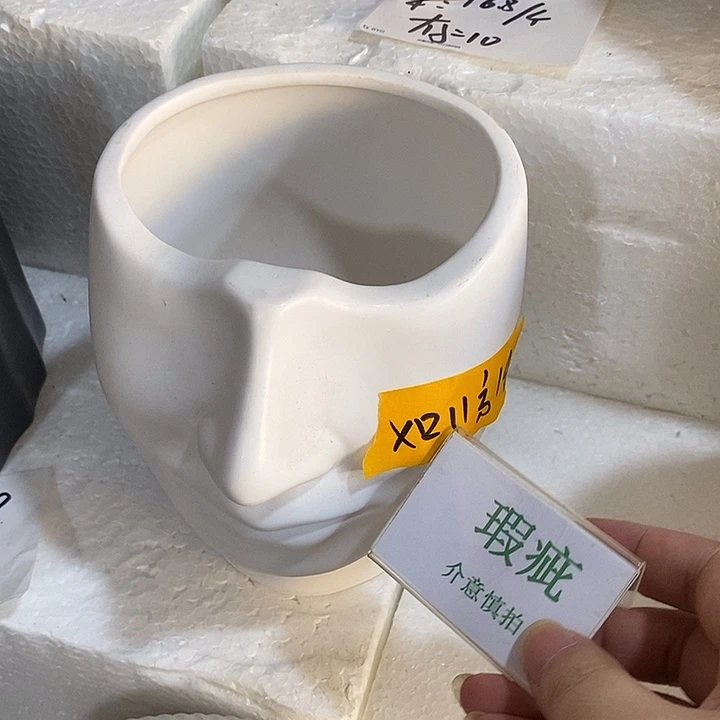 紫砂花盆多肉植物盆瑕疵有孔