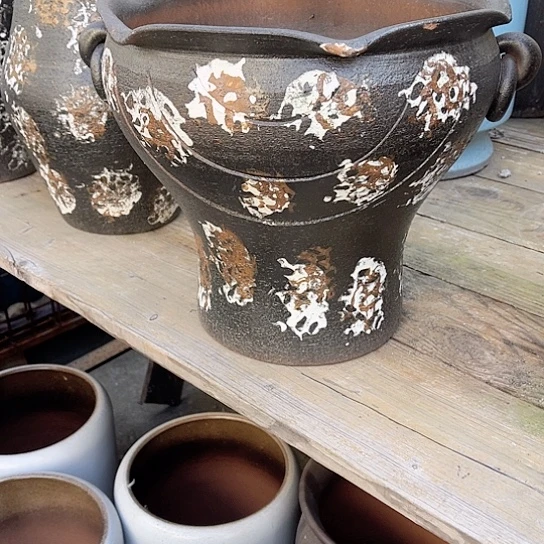 紫砂花盆高度29口径30