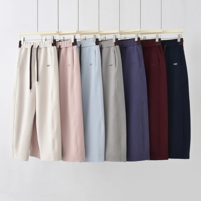 2025春季韩系抽绳休闲运动卫裤宽松阔腿-FC2009