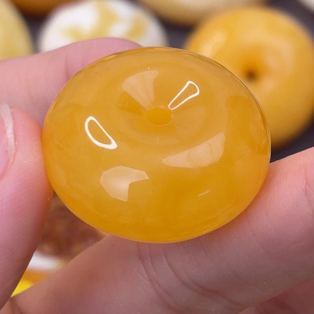 蜜蜡未镶嵌吊坠(不含链)平安扣