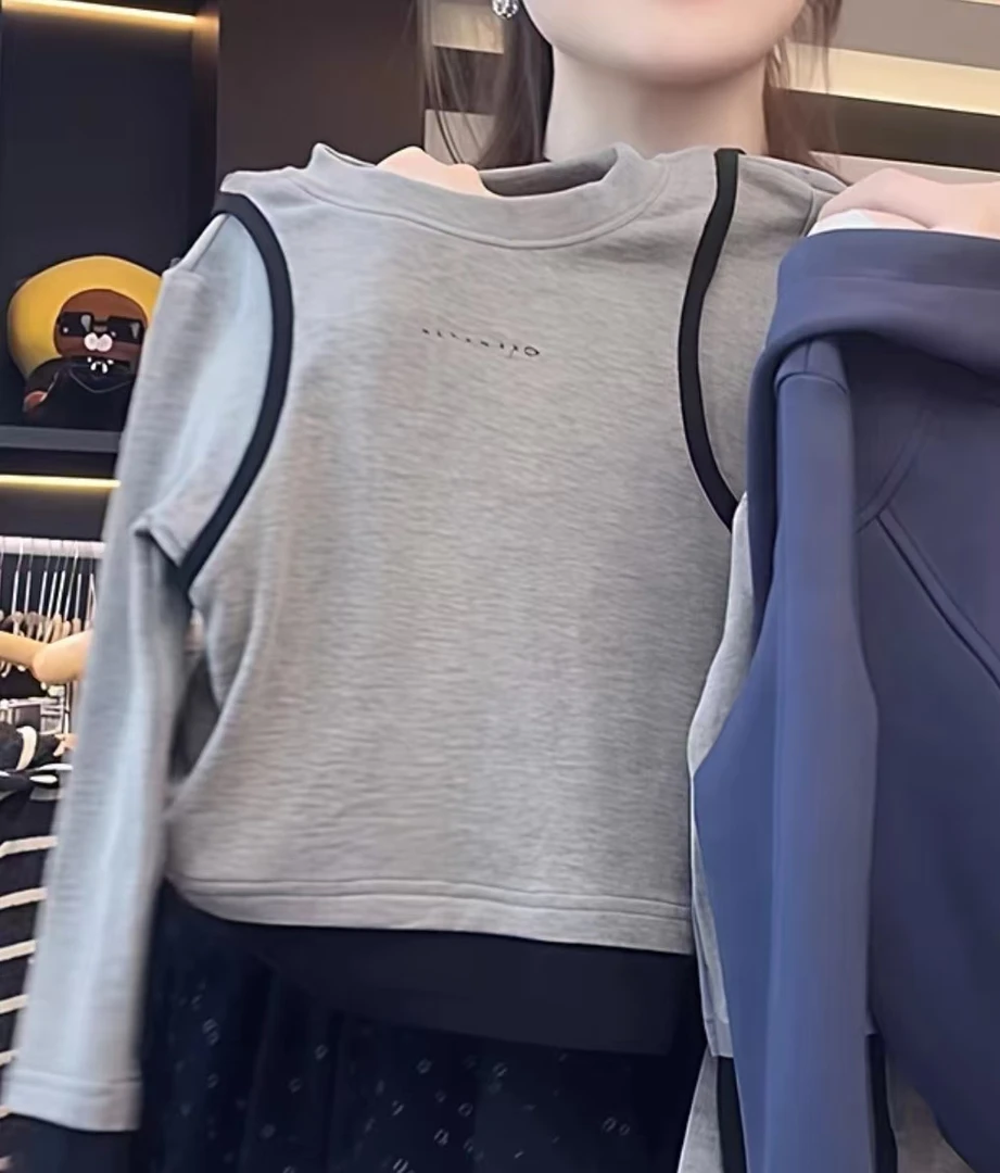 2025秋冬新款儿童拼色修身打底衫亲子百搭打底衫