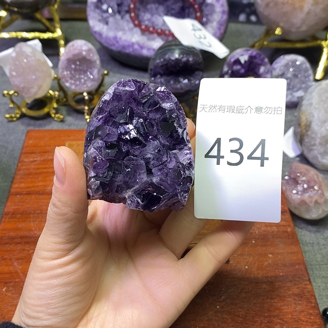 紫晶未镶嵌珠宝半成品