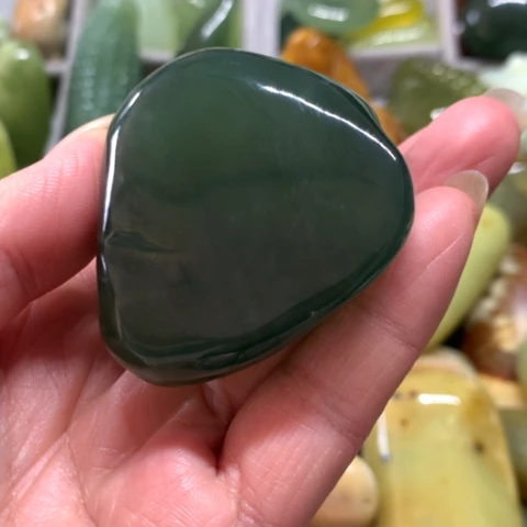 蛇纹石玉未镶嵌手把件