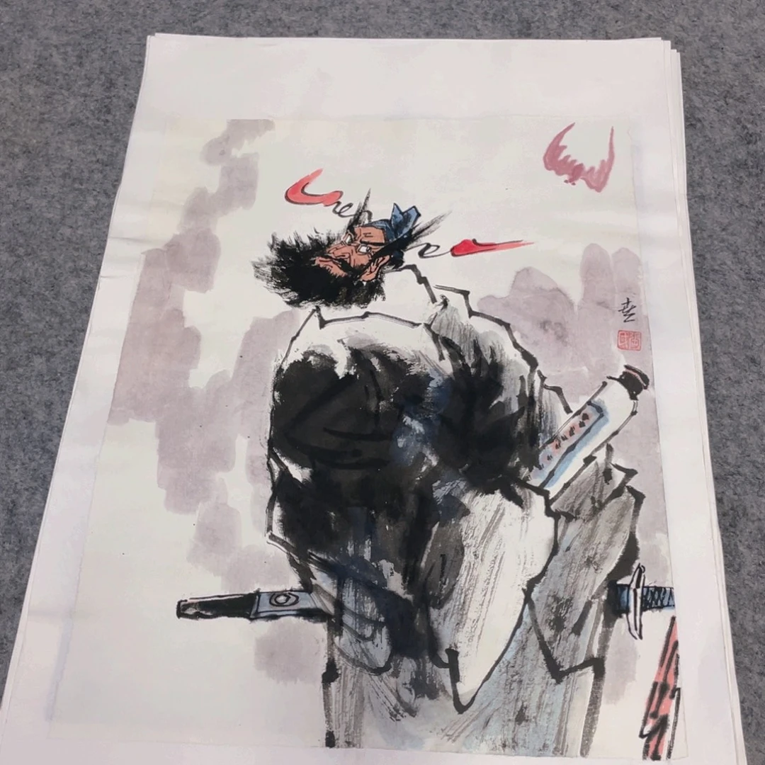 国画1.4平尺纯手绘国画作品