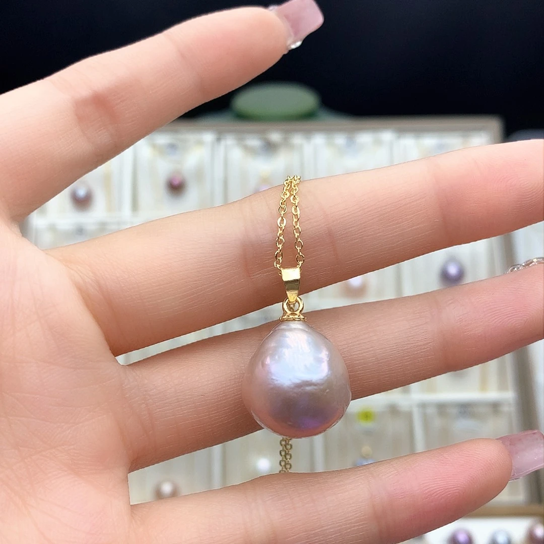 淡水珍珠吊坠(不含链)合金