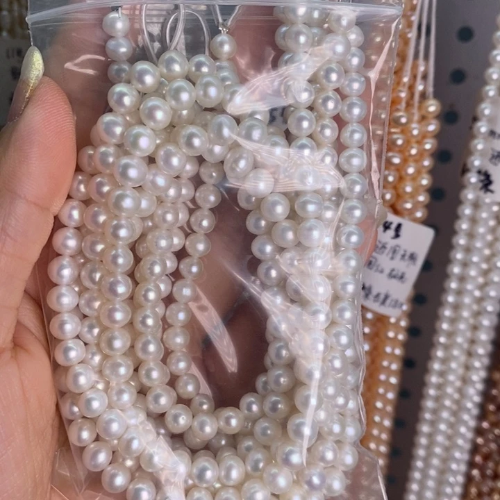 未镶嵌5条淡水珍珠
