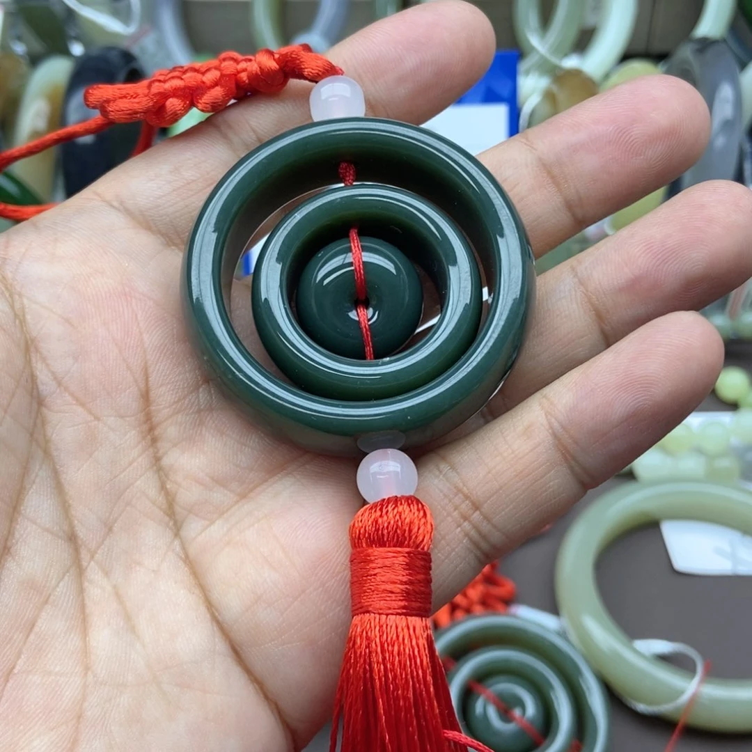 和田玉吊坠(不含链)未镶嵌3*1