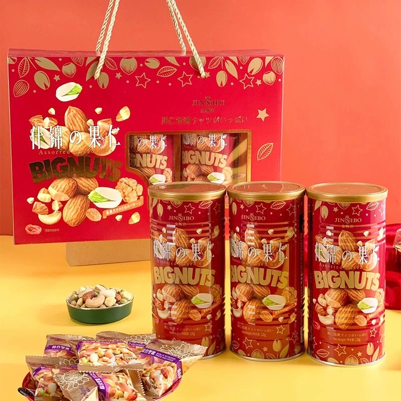 英国品牌金斯泊什锦坚果果仁礼盒378g*2盒