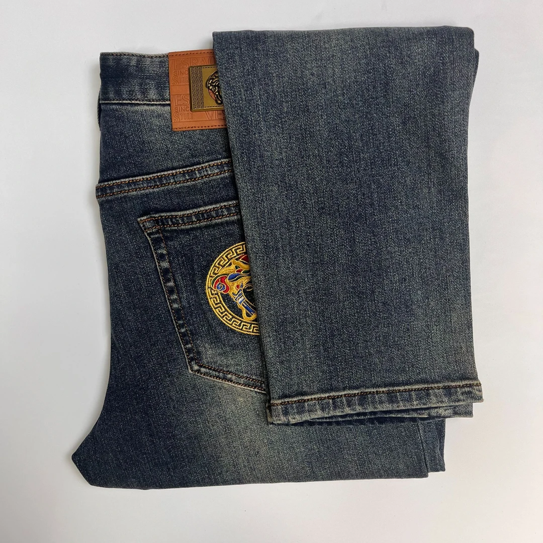 美杜莎男士牛仔裤柔软亲肤面料极简风简约风男士厚料直筒牛仔裤