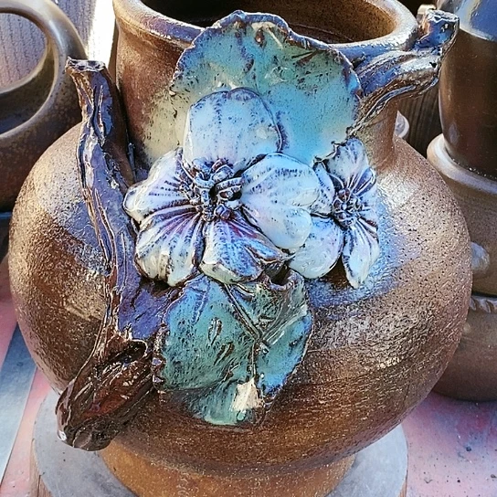 【闪购商品】紫砂花盆17.33无孔无孔