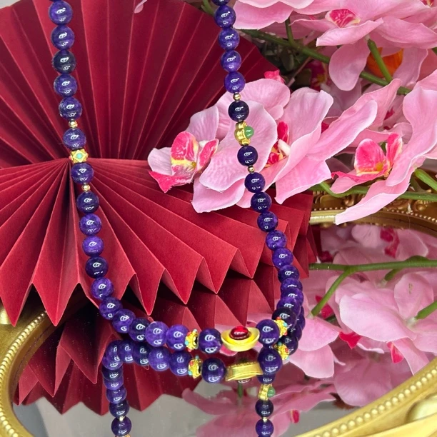 【正品保障】A007至纯紫龙纯设计款项链男女满色时尚饰品多样性发一