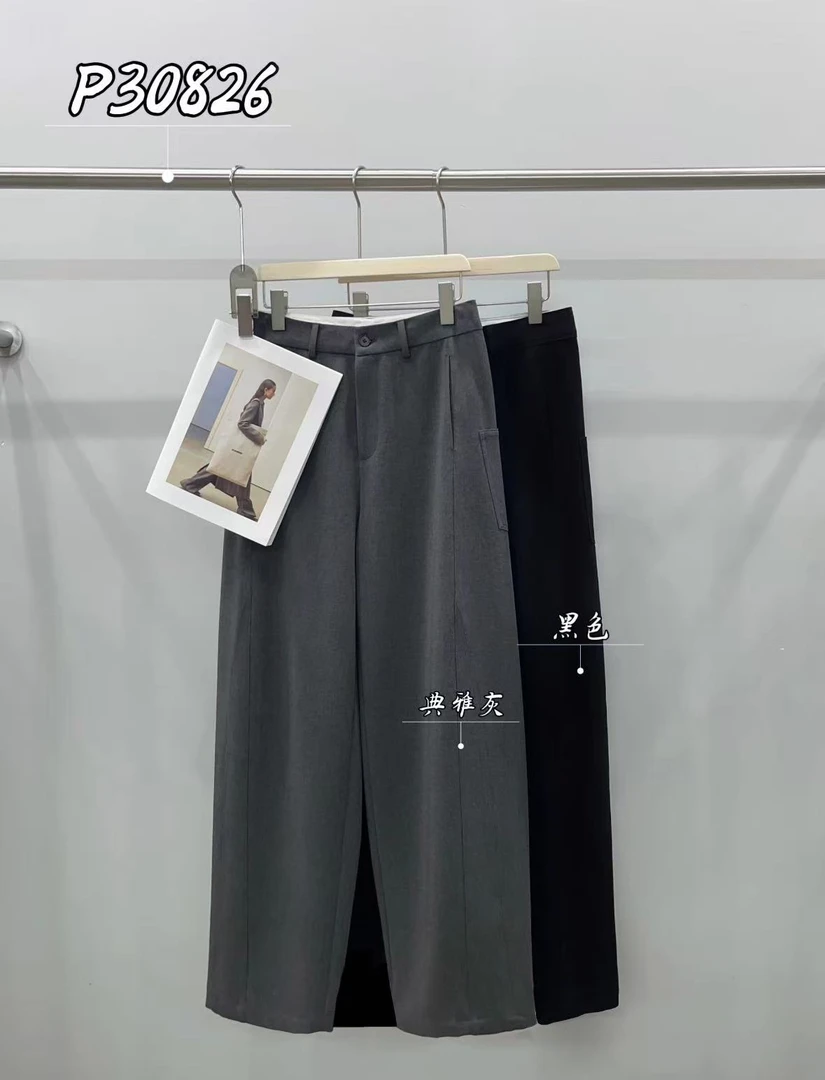 鑫燃KIKI 【雅痞西裤】莱赛尔醋酸侧口袋格调西裤 P30826 PPT【F】