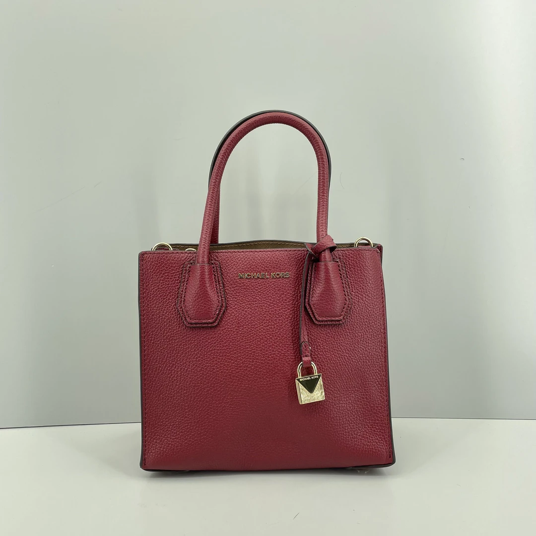 90新 MICHAELKORS/迈克高仕 红手提包22*19*10cmE031816