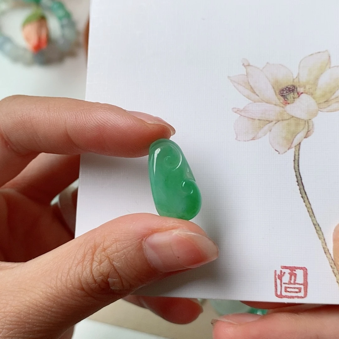 翡翠未镶嵌颈饰宁*?天然的