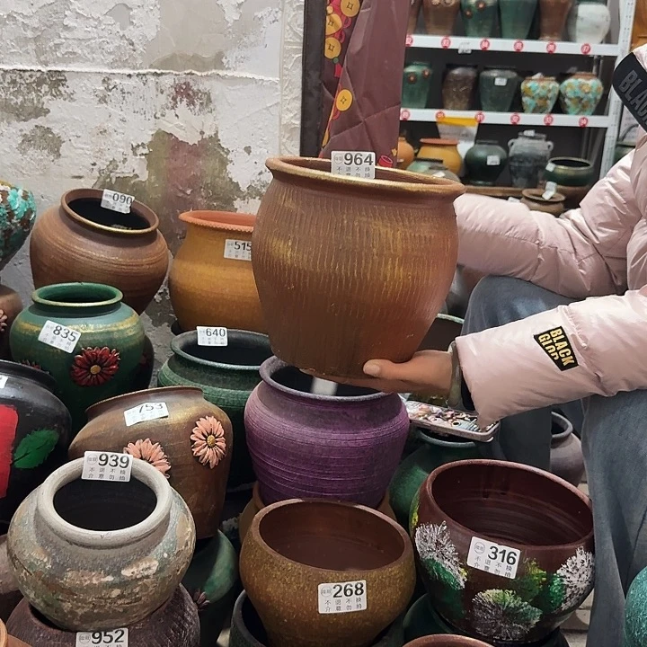 瑕疵金色缸964高度20口径20