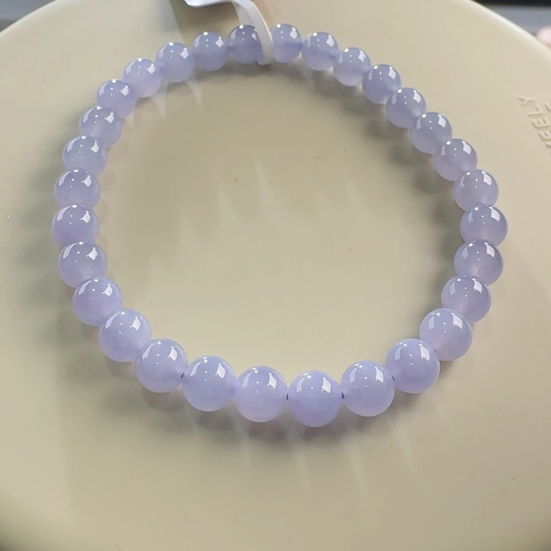 翡翠手链未镶嵌冰蓝紫单圈卡6