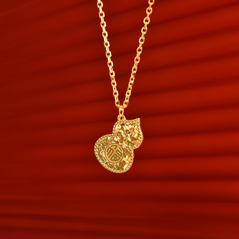 坠链均足银 龙鳞葫芦套链典气质百搭轻奢传承工艺不掉色