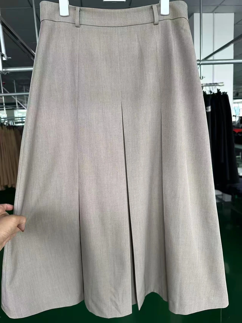 闪闪兒 元 line 常规显瘦休闲风高腰A型半身裙3380