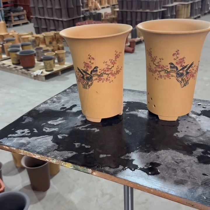 紫砂紫砂花盆破损补发高度22口径17俩只