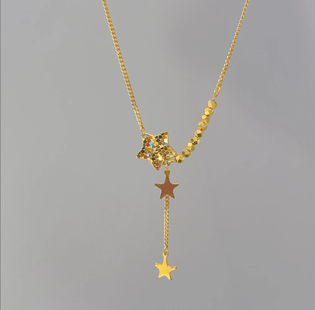 5g工艺足金999星星套链