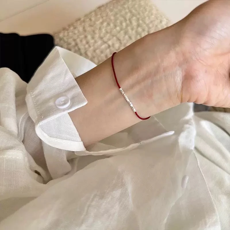 925银手链 《碎银几两》小众设计师款高级感轻奢风简约碎银子手链