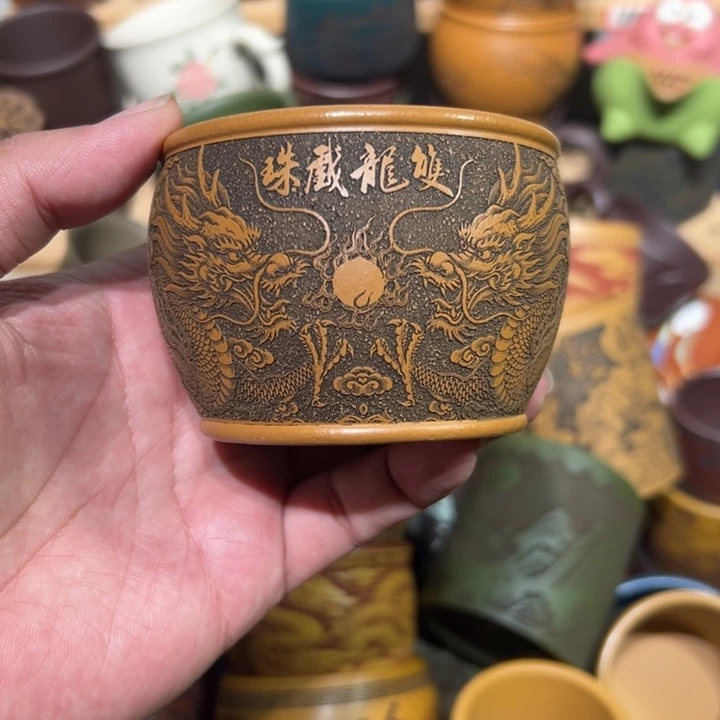 紫砂茶杯宜兴紫砂主人杯