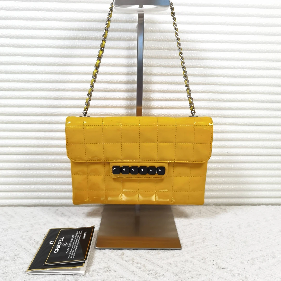 95新 Chanel/香奈儿 香奈儿CHOCOLATE BAR 键盘冰格腋下包手提包